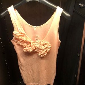 JCrew Flower Appliqué Tissue Tee Tank Top M